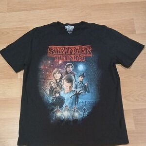 Netflix Stranger Things Black and Red Kids T-Shirt
